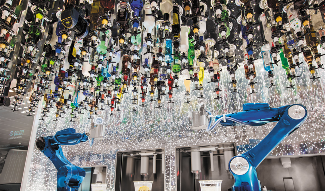 The Bionic Bar with robotic bartenders