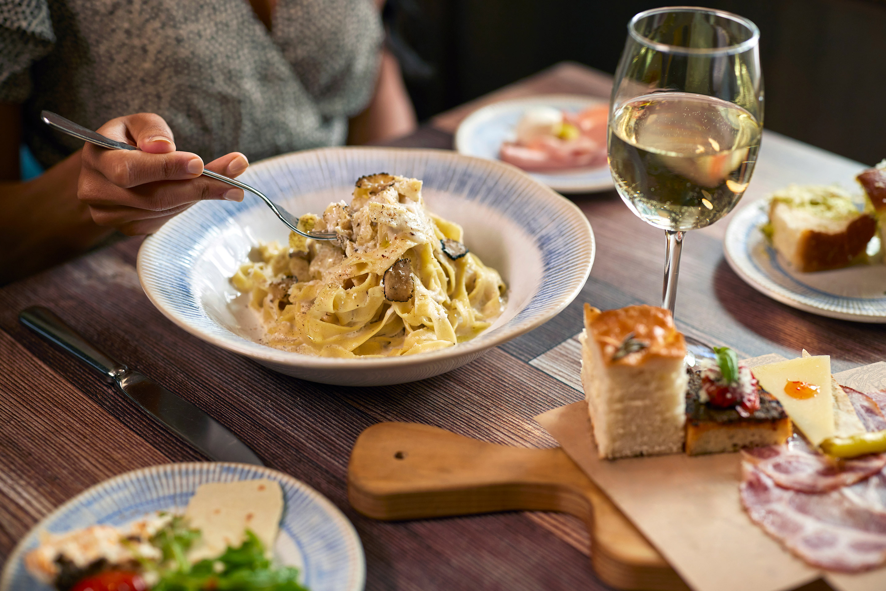 Incredible Meat Dish Reduced in Wine, with Some Greens on Top